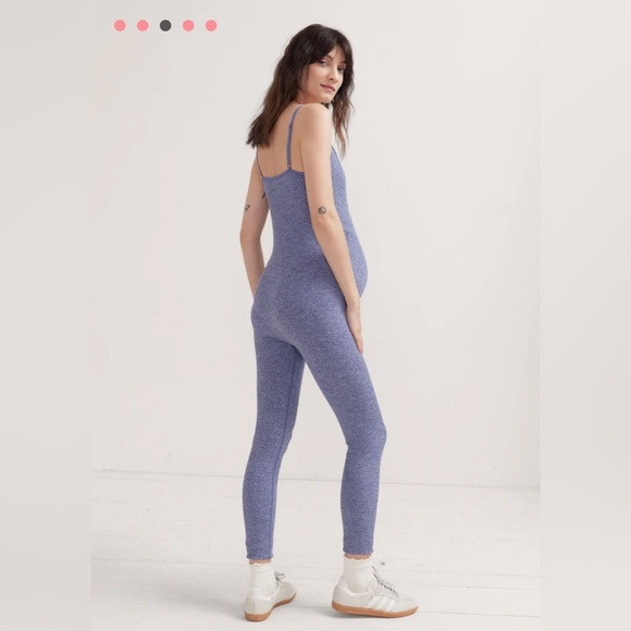 NEW HATCH The Body Rib Unitard (Blue Melange, Size M) - Picture 4 of 5